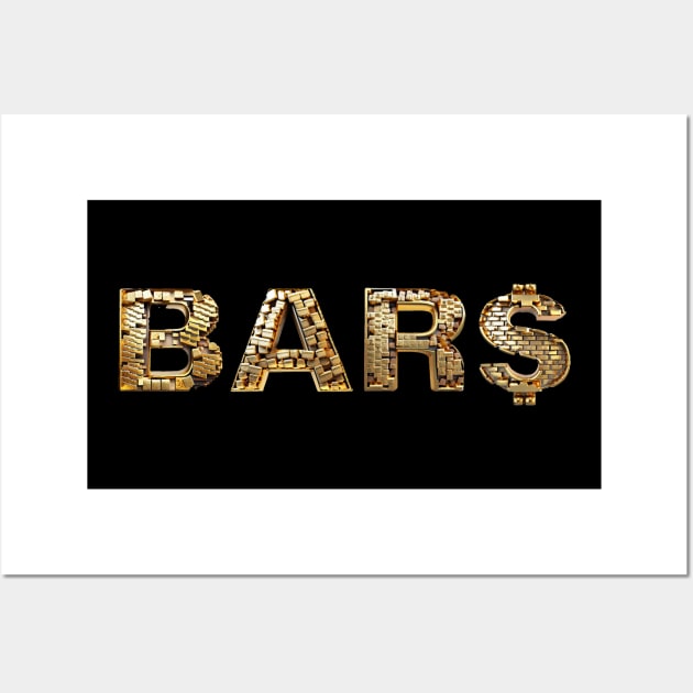 Gold Bars Wall Art by OG1